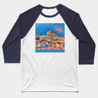 Christmas Prague landscape Baseball T-Shirt